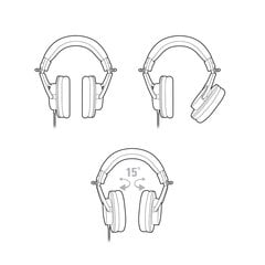 Audio Technica ATH-M20X kaina ir informacija | Ausinės | pigu.lt