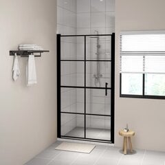 Dušo durys, juodos spalvos, 100x178 cm, grūdintas stiklas цена и информация | Душевые двери и стены | pigu.lt
