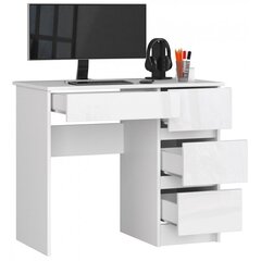 Rašomasis stalas NORE A7, dešininis, baltas kaina ir informacija | Kompiuteriniai, rašomieji stalai | pigu.lt