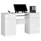 Rašomasis stalas NORE A5, blizgus baltas kaina ir informacija | Kompiuteriniai, rašomieji stalai | pigu.lt