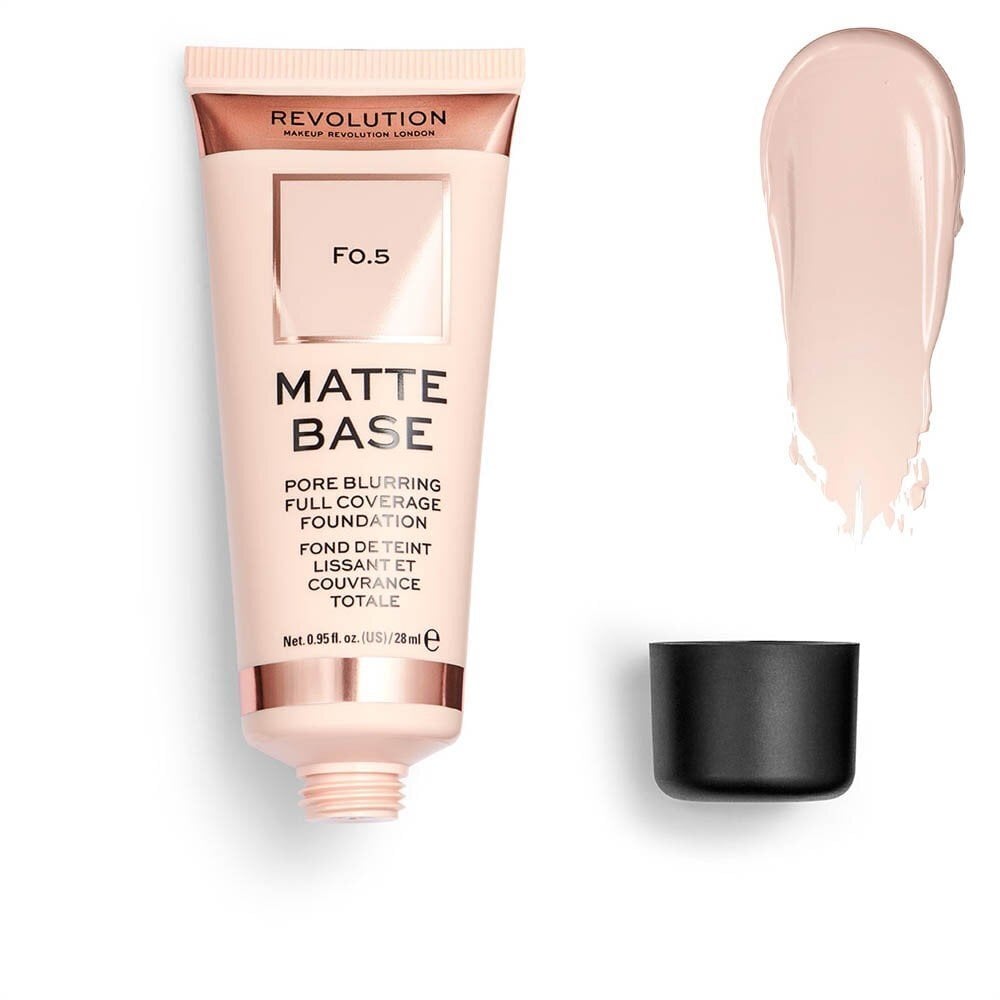 Makiažo pagrindas Revolution Matte Base 28 ml, F2 цена и информация | Makiažo pagrindai, pudros | pigu.lt