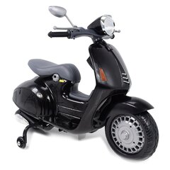 Stilingas elektrinis juodas motoroleris su šoniniais ratukais CH8820 kaina ir informacija | Elektromobiliai vaikams | pigu.lt