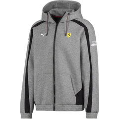 Džemperis vyrams Puma SF Hooded Sweat Jacket Medium Gray Heath - 59614503, pilkas kaina ir informacija | Džemperiai vyrams | pigu.lt