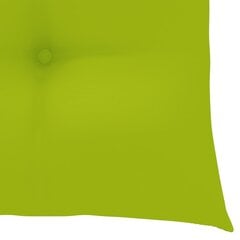 Sodo kėdės su šviesiai žaliomis pagalvėlėmis, 2vnt., tikmedis kaina ir informacija | Lauko kėdės, foteliai, pufai | pigu.lt