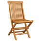 Sodo kėdės su pagalvėlėmis, 6vnt., pilkos spalvos, tikmedžio medienos masyvas цена и информация | Lauko kėdės, foteliai, pufai | pigu.lt