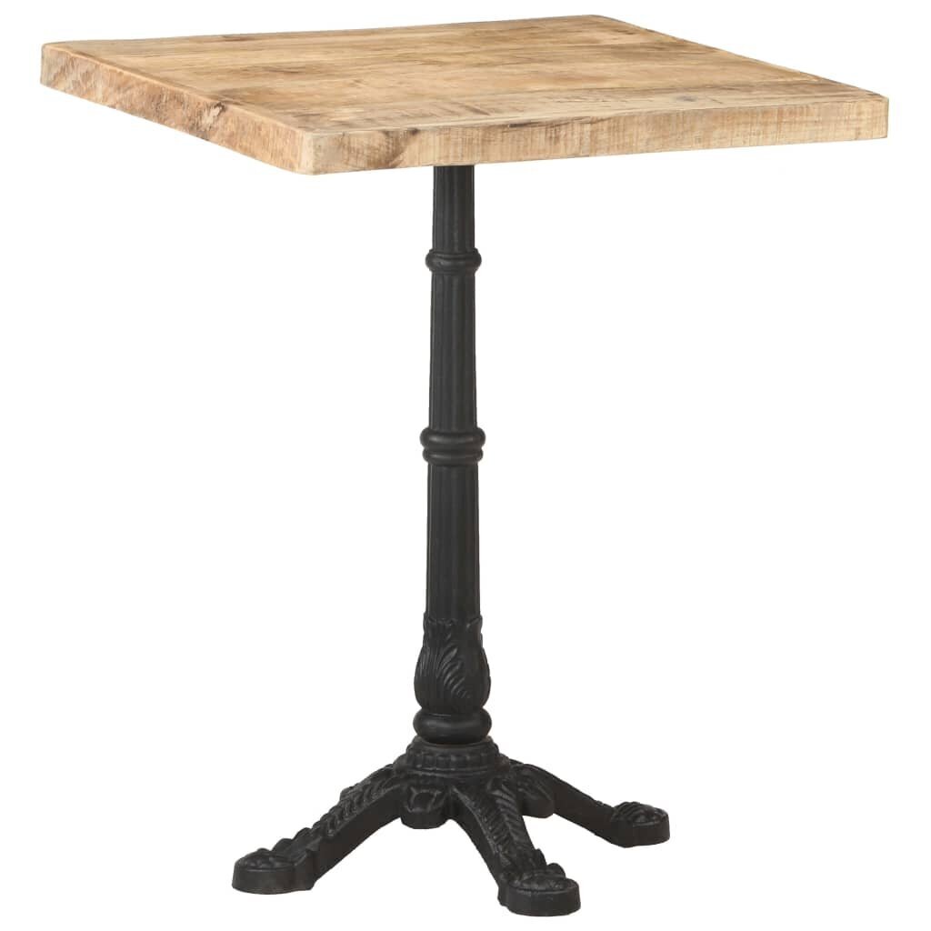 Bistro staliukas, 60x60x77 cm, rudas цена и информация | Virtuvės ir valgomojo stalai, staliukai | pigu.lt