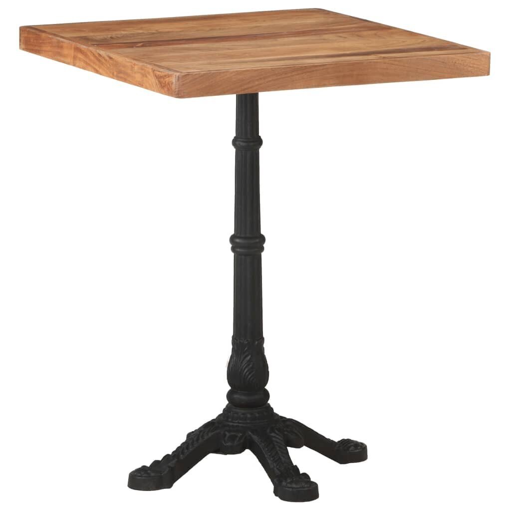 Bistro staliukas, 60x60x76 cm, rudas цена и информация | Virtuvės ir valgomojo stalai, staliukai | pigu.lt