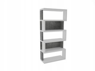 Полка ADRK Furniture Stephan, белая/серая цена и информация | Полки | pigu.lt