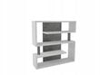Lentyna ADRK Furniture Felipe 152x151 cm, balta/pilka kaina ir informacija | Lentynos | pigu.lt