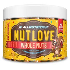 Migdolai glaistyti šokoladu Allnutrition Nutlove Whole Nuts, 300 g kaina ir informacija | Funkcinis maistas (supermaistas) | pigu.lt