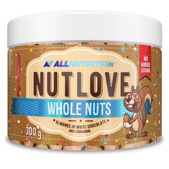 Migdolai glaistyti šokoladu ir cinamonu Allnutrition Nutlove Whole Nuts, 300 g kaina ir informacija | Funkcinis maistas (supermaistas) | pigu.lt