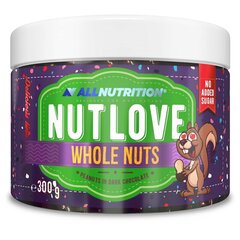 Арахис глазированный шоколадом Allnutrition Nutlove Whole Nuts 300 g цена и информация | Функциональные продукты питания (суперфуд) | pigu.lt