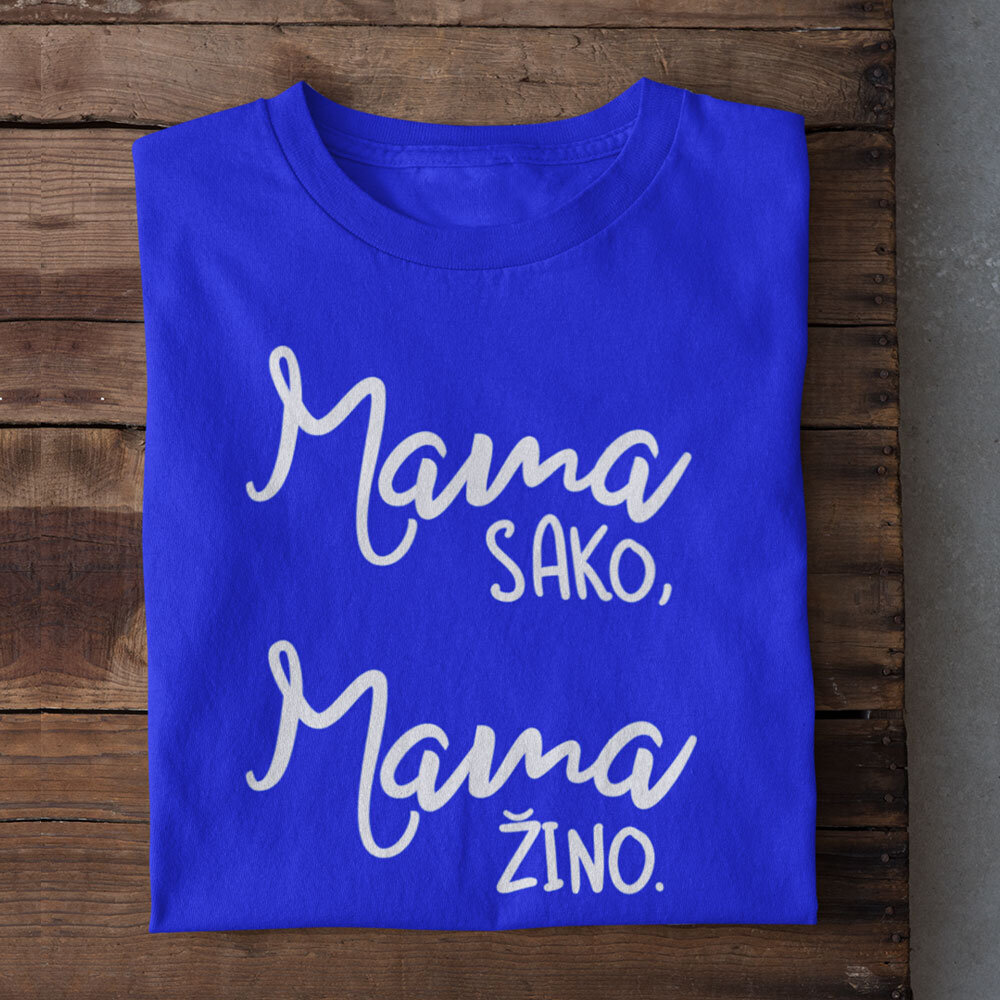 Moteriški marškinėliai "Mama sako, mama žino." kaina ir informacija | Originalūs marškinėliai | pigu.lt