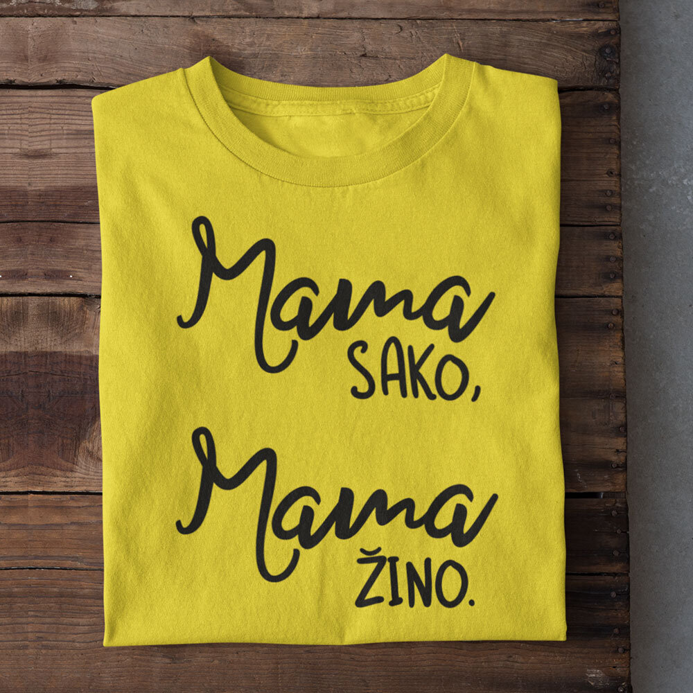 Moteriški marškinėliai "Mama sako, mama žino." kaina ir informacija | Originalūs marškinėliai | pigu.lt