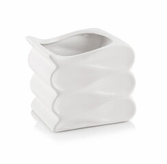 Керамический вазон Barcelona, квадратный, белый, 15x13(В) см цена и информация | Вазоны | pigu.lt