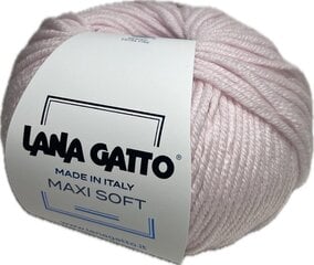 Пряжа Lana Gatto MAXI SOFT 13210, 50г/90м, розовый цена и информация | Принадлежности для вязания | pigu.lt