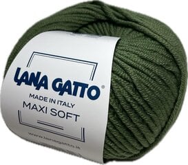 Пряжа Lana Gatto MAXI SOFT 13278, 50г/90м, зеленый цена и информация | Принадлежности для вязания | pigu.lt
