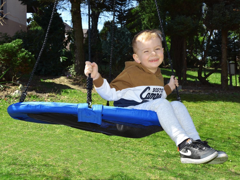 Sūpynės "SkyFlyer", 100 cm skersmens, mėlynos kaina ir informacija | Sūpynės | pigu.lt