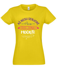 Marškinėliai moterims Profesionalė, geltoni kaina ir informacija | Marškinėliai moterims | pigu.lt