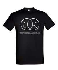 Marškinėliai vyrams Nuotaikos marškinėliai, juodi kaina ir informacija | Vyriški marškinėliai | pigu.lt