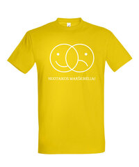 Marškinėliai vyrams Nuotaikos marškinėliai, geltoni kaina ir informacija | Vyriški marškinėliai | pigu.lt