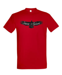 Marškinėliai vyrams Jaunas ir laisvas, raudoni kaina ir informacija | Vyriški marškinėliai | pigu.lt