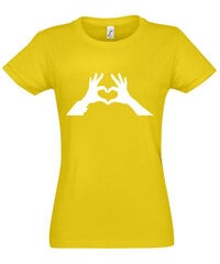 Marškinėliai moterims Ženklai, geltoni kaina ir informacija | Marškinėliai moterims | pigu.lt