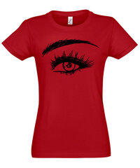 Marškinėliai moterims Paslapčia, raudoni kaina ir informacija | Marškinėliai moterims | pigu.lt