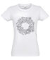 Marškinėliai moterims Vainikas, balti kaina ir informacija | Marškinėliai moterims | pigu.lt