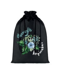 Užtraukiamas dovanų maišelis Gėlės, 30 x 47 cm kaina ir informacija | Dovanų pakavimo priemonės | pigu.lt