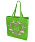 Medvilninis pirkinių krepšys Širdelė kaina ir informacija | Pirkinių krepšiai | pigu.lt