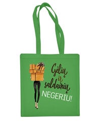 Medvilninis pirkinių krepšys Negeriu kaina ir informacija | Pirkinių krepšiai | pigu.lt