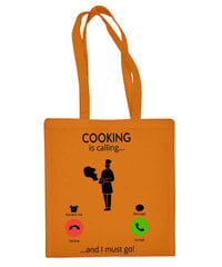 Medvilninis pirkinių krepšys Cooking calling цена и информация | Сумки для покупок | pigu.lt