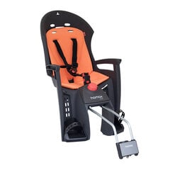 Hamax vežimėlis Siesta, rakinamas, pilka/oranžinė kaina ir informacija | Dviračių kėdutės vaikams | pigu.lt