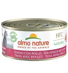 Konservai katėms Almo Nature HFC Natural, tunas su vištiena, 150 g kaina ir informacija | Konservai katėms | pigu.lt