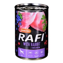 Консервы для собак с мясом кролика Rafi, 400 г цена и информация | Консервы для собак | pigu.lt
