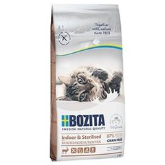 Bozita Indoor&Sterilised Grain free Reindeer sterilizuotoms katėms su elniena, 2 kg kaina ir informacija | Sausas maistas katėms | pigu.lt