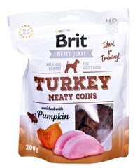 Brit Turkey Meaty Coins с индейкой, 200 г цена и информация |  Сухой корм для собак | pigu.lt