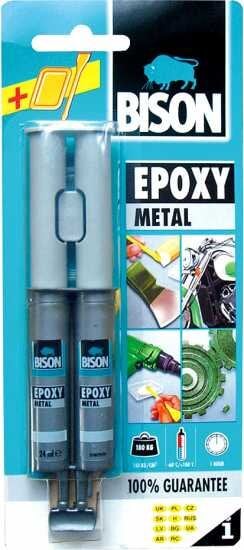 Epoksidiniai klijai Bison Epoxy Metal цена и информация | Klijai | pigu.lt