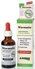 Anibio šunų ir kačių pašaro papildas prieš žarnyno kirminus Wurmalin, 50 ml kaina ir informacija | Vitaminai, papildai, antiparazitinės priemonės šunims | pigu.lt