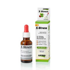 Кормовая добавка для собак и кошек, для укрепления нервной системы Anibio X-Stress, 30 мл цена и информация | Витамины, добавки, средства от паразитов для собак | pigu.lt