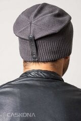 Мужская шапка Caskona PREMIUM UX*02, тёмно-серая цена и информация | Мужские шарфы, шапки, перчатки | pigu.lt