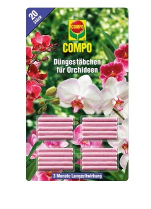Orchidėjų trąšos lazdelėmis Compo, 20 vnt. kaina ir informacija | Birios trąšos | pigu.lt
