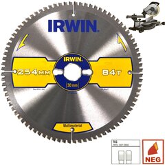 Universalus pjovimo diskas Irwin 210x30(20)x60T 2,5 mm TCG/N kaina ir informacija | Mechaniniai įrankiai | pigu.lt