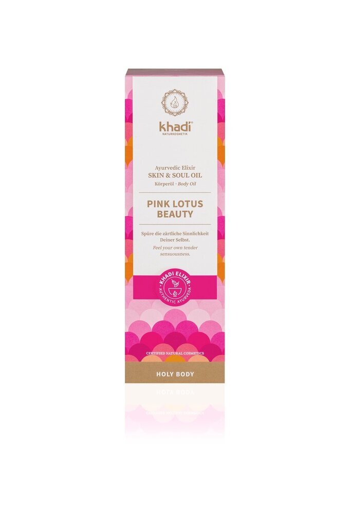 Kūno ir veido odos aliejus Khadi Pink Lotus Beauty Elixir, 100 ml kaina ir informacija | Kūno kremai, losjonai | pigu.lt