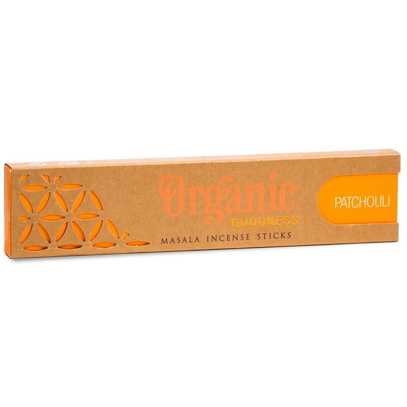 Smilkalų lazdelės Patchouli Masala Organic, 15 g kaina ir informacija | Namų kvapai | pigu.lt