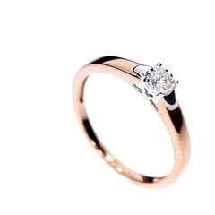 Золотое кольцо с драгоценными камнями A-101_BR585ZD_026_PINK-2,08-17,50 MM цена и информация | Кольцо | pigu.lt