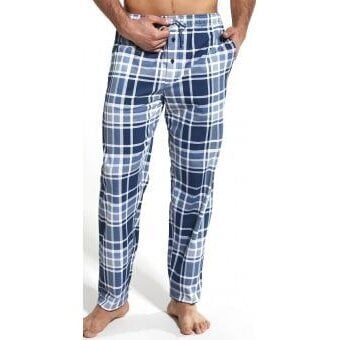 Pižaminės kelnės vyrams 691/27, mėlynos kaina ir informacija | Vyriški chalatai, pižamos | pigu.lt