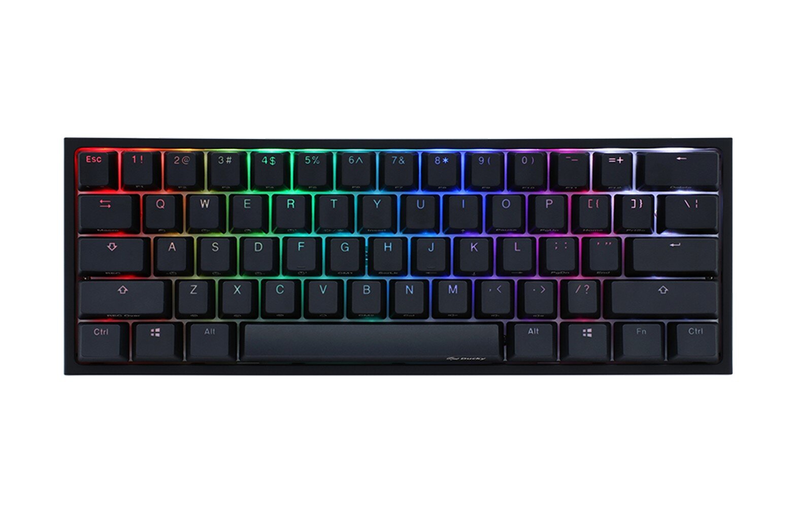 Ducky One 2 Mini RGB Black US Cherry MX Brown Switches kaina ir informacija | Klaviatūros | pigu.lt