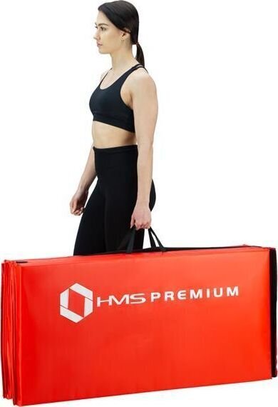 Treniruočių čiužinys HMS Premium MGS01, 240x120 cm, oranžinis kaina ir informacija | Kilimėliai sportui | pigu.lt